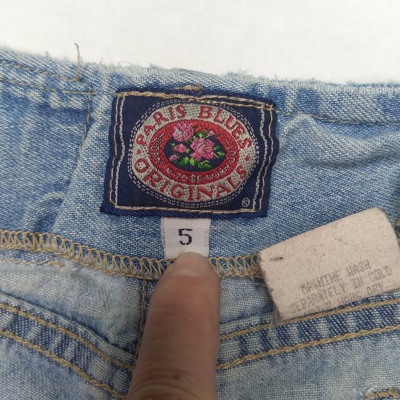vintage Y2K Paris Blues denim shorts - Picture 6 of 8